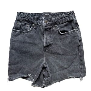 BDG Grey Jean Shorts High-Waisted Relaxed Fit